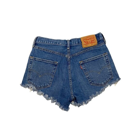 Levi’s 501 Cut Off Denim Jean Shorts-sz 29 - Picture 3 of 6